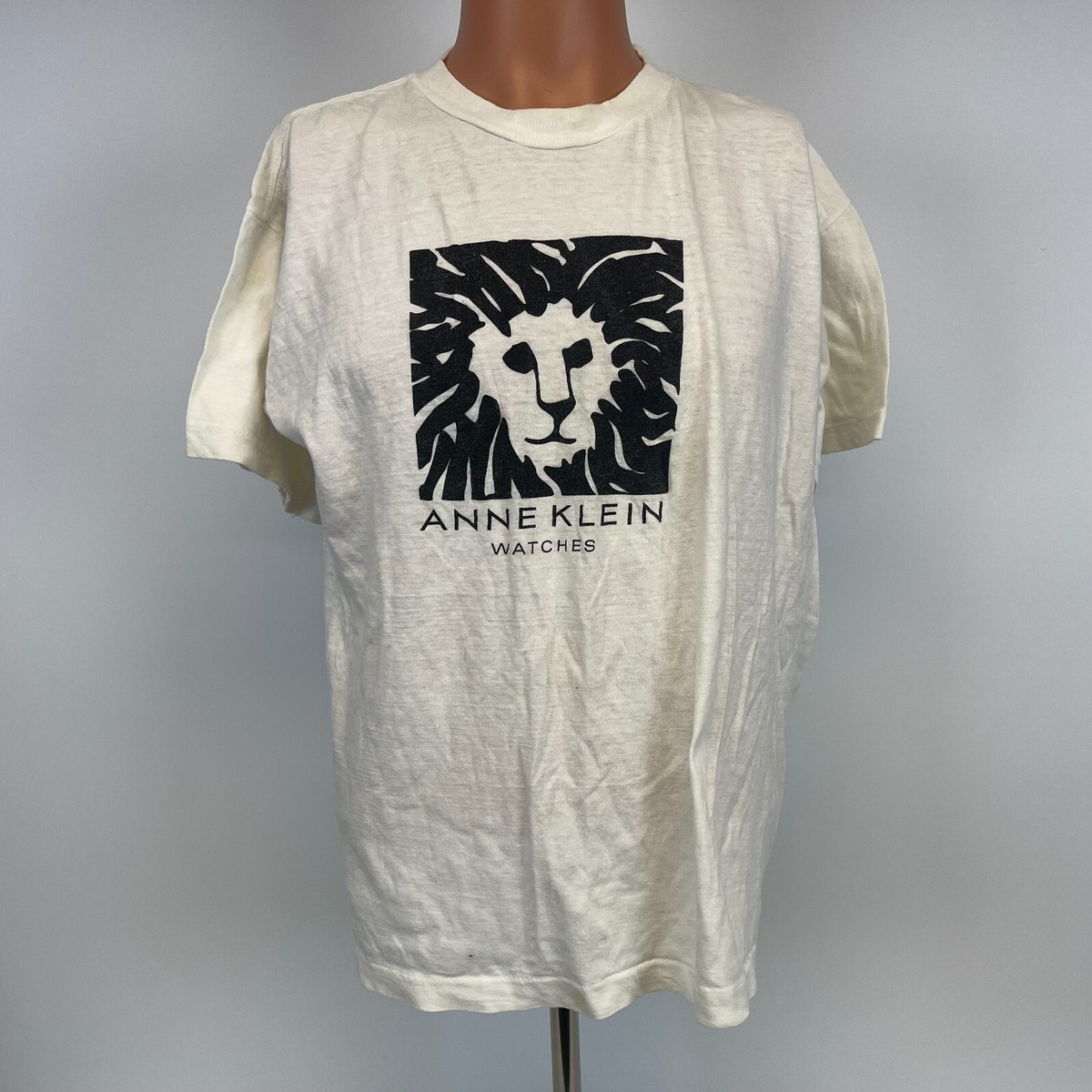 Anna Klein Watch Logo Single Stitch T Shirt Vintage 90s