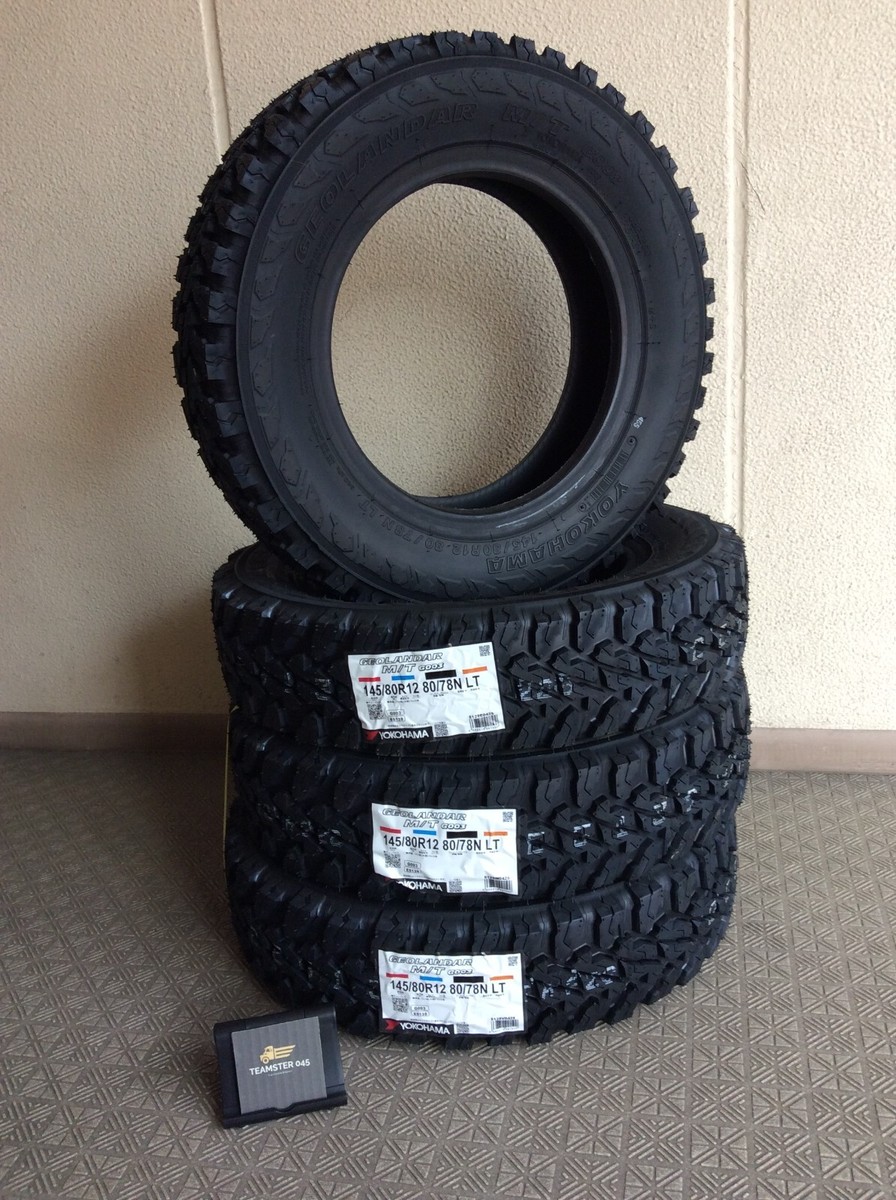 YOKOHAMA GEOLANDAR M/T G003 145/80R12 80/78N Set of 4 LT