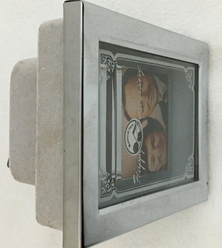 25th Anniversary Musical Picture Frame SilverTone Mirrored Holds 2.5" Photo - Picture 12 of 17