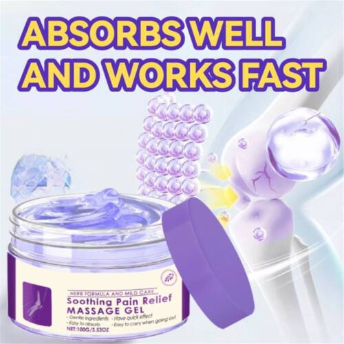 Joint Pain Gel Purple Gel, Soothes Knees, Lumbar, Neck, Hands, and Feet - Picture 2 of 9
