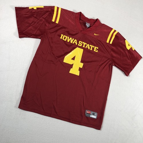 Iowa State Cyclones Jersey Mens XS Red Football Youth M Fits Adult XS Nike U26 - Picture 7 of 11