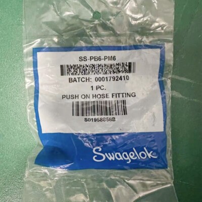 1PC Swagelok SS-PB6-PM6 card pipe joint