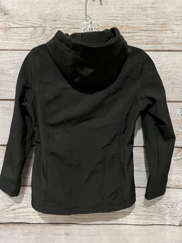 Reebok Black Jacket Zip Front Hoodie Pockets Polyester Shell/Lining Boy's Size M - Picture 7 of 11