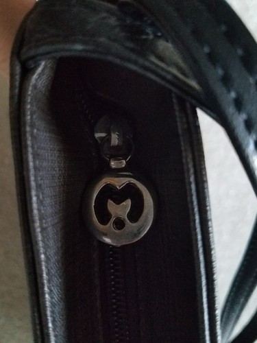 Bolso de Mano Mila Schon, Bolso, Monedero Marrón M Monograma Cuero Auténtico y Lona ITALIA - Imagen 12 de 12
