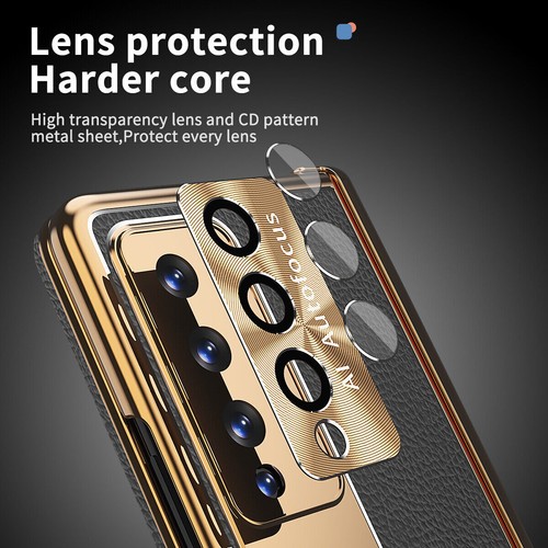 Luxury Leather Case Heavy Duty Cover + Stylus For Galaxy Z Fold4 Z Fold3 5G - Picture 3 of 20
