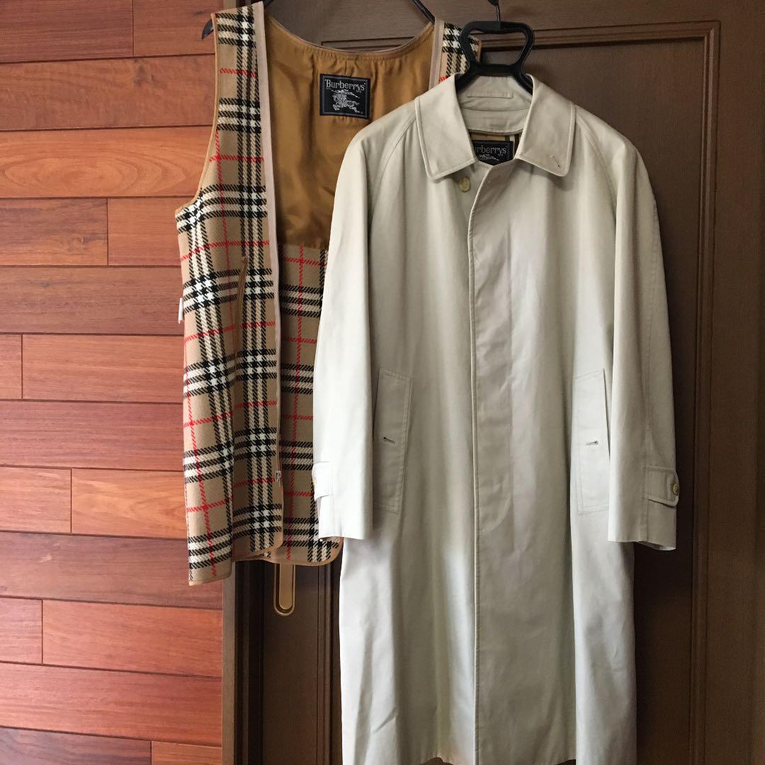 Burberry Light Beige Wool-Lined Trench Coat, Size 58, Pre-Owned-image