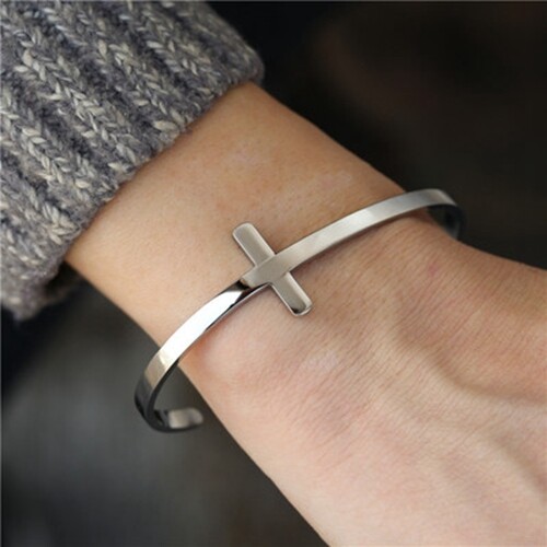 Mens Vintage Bangle Leather Stainless Steel Magnetic Twisted Cuff Bracelet Gifts - Bild 73 von 89