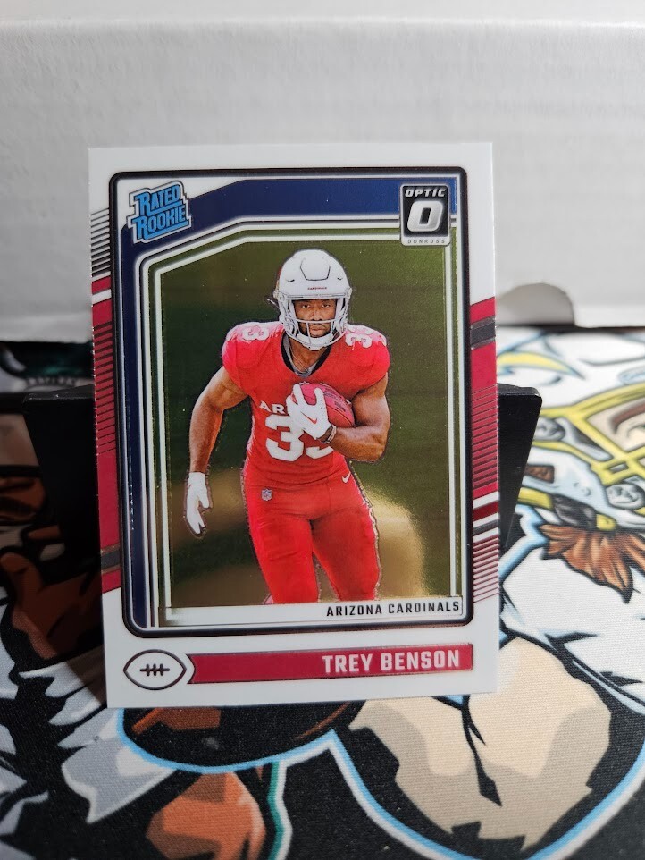 2024 Panini Donruss Optic Trey Benson Rated Rookie RC # 293 Arizona Cardinals