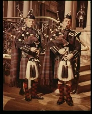 Tunes of Glory Scottish Bagpipers 1960 Original 5x4 Transparency