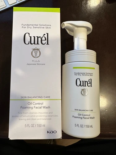 Curel Skin Balancing Care Oil Control Foaming Facial Wash  5oz / 150ml
