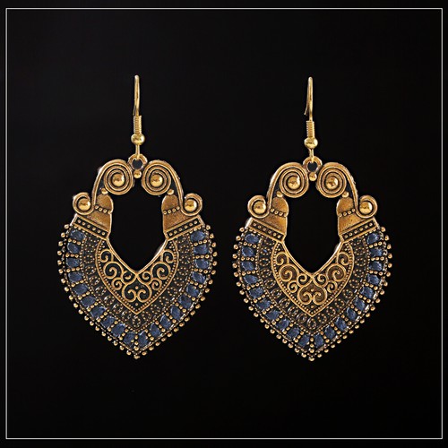 Mujeres Boho Patrón Retro Puño Ahuecado Elegante Gancho Pendientes Joyería Regalo - Imagen 71 de 140