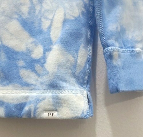 Gap Kids Blue Tie-Dye Crewneck Sweatshirt Size M/8 - Picture 3 of 6