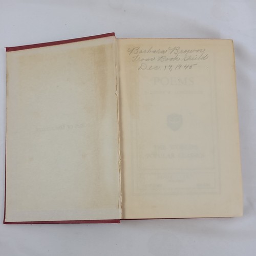 Poems by Henry W Longfellow: UNDATED RED ART-TYPE EDITION Books Inc 1940s? - Imagen 5 de 14