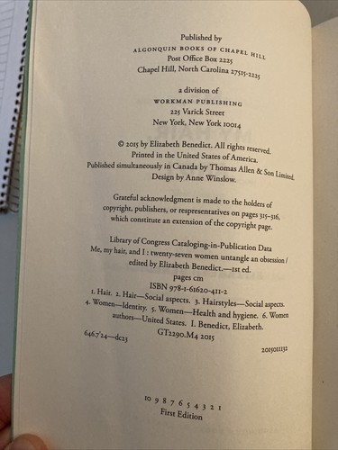 Me, My Hair, and I: Twenty-Seven Women Untangle an Obsession (Paperback or Softb - Picture 3 of 3