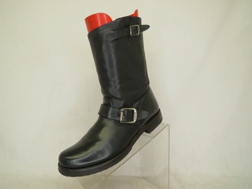 Frye Black Leather Ankle Cowboy Western Boots Wome