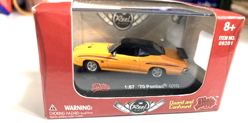 Malibu Reel Rides, Dazed and Confused 1970 Pontiac GTO, 1:87 Brand New
