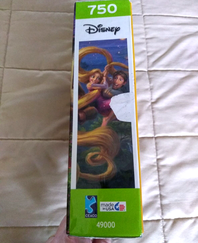Disney TANGLED UP IN LOVE 750 Pc Thomas Kinkade Puzzle COMPLETE Rapunzel Flynn - Picture 7 of 14