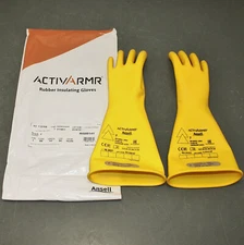 Ansell ActivArmr Electrical Insulating Gloves CLASS 00 Y 14, Size 7 / S, Yellow