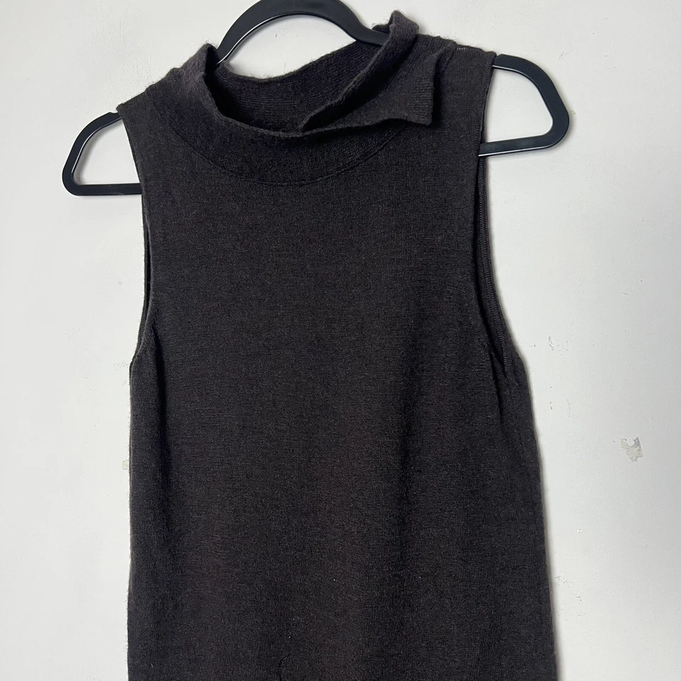 Suéter ARMANI COLLEZIONI Mujer Talla 10 Marrón Tejido Sin Mangas Foto 3 de 4