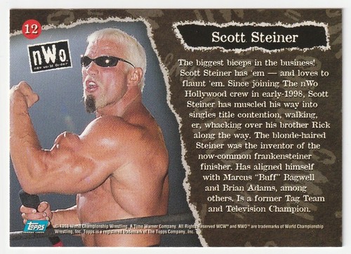 1998 Topps WCW/nWo #12 Scott Steiner - Picture 2 of 2