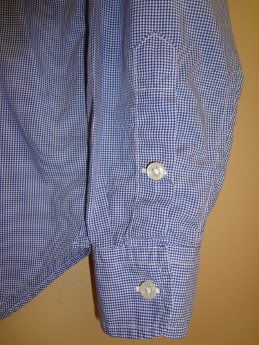 Boy's Ralph Lauren Blue Small Checks Pattern Shirt 100% Cotton in size 8/10 - Picture 4 of 7