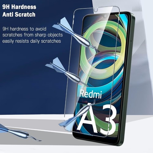 For Xiaomi Redmi A3 2024 Gorilla Tempered Glass Screen Guard TOUGH Protector - Picture 3 of 12