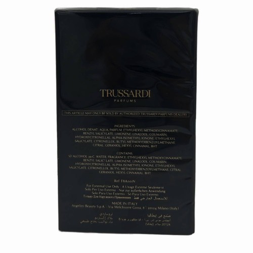 Trussardi Black Extreme Profumo Uomo Eau De Toilette Spray Edt 100 Ml - Foto 3 di 3