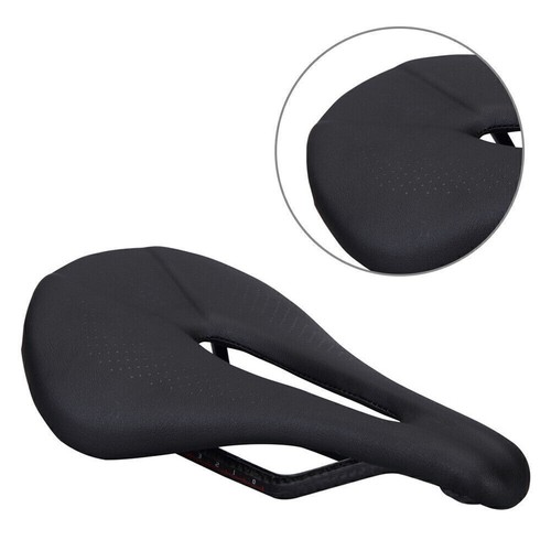 Comfort Bicycle Saddle MTB Bike Road Soft Seat 240 x 143MM Carbon Leather EC90 - Picture 14 of 18