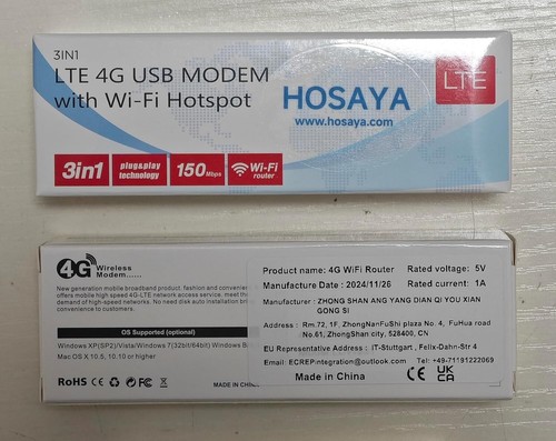 Compact 4G LTE USB WiFi Router with SIM Slot - Unlimited Internet for Travelers - Picture 4 of 9