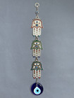 Hamsa Hand Trio: Artful Evil Eye Wall Decor for Positive Vibes at Home