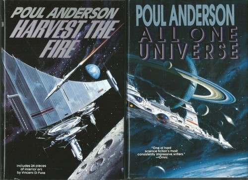 POUL ANDERSON (2HC) ALL ONE UNIVERSE + HARVEST THE FIRE (SCI-FI 1995-96)  - Bild 1 von 12