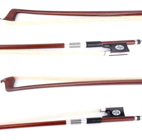 Arco de violín Master Pernambuco Skin fibra de carbono 4/4 ébano rana especial plata 60G - Imagen 4 de 12