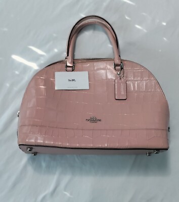 AUTHENTIC COACH SIERRA CROCODILE LEATHER SATCHEL F38954 PINK | eBay