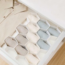 8pc Honeycomb Shape Drawer Organizer Closet Divider Partition