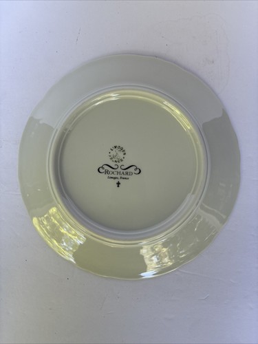 Rochard Limoges France Set Of 3 Fruit Salad Plates~7 1/4” Diameter - Picture 5 of 7