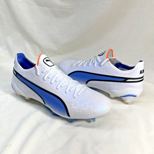 Puma Damengröße 8,5 King Ultimate FG/AG Fußballschuhe weiß/blau 107262-01 - Bild 13 von 14