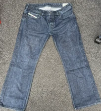 Diesel Zatiny Jeans 34W 30L Dark Wash 0088Z Button Fly Boot Cut