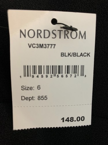 Abito tubino crepe nero donna Vince Camuto taglia 6 nuovo con etichetta elasticizzato manica cappuccio - Foto 12 di 13