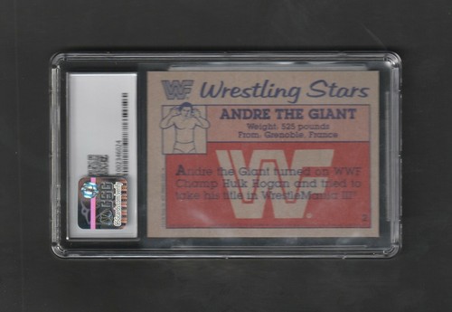 WOW! 1987 Topps WWF Andre the Giant #2 ~~ Graded CSG 9 MINT ~~ RARE! - Picture 2 of 2