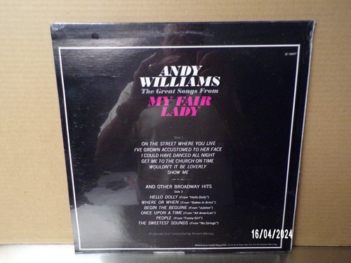 ANDY WILLIAMS GREAT SONGS FROM MY FAIR LADY VINYL LP COLUMBIA LTD EDT SEALED - Picture 2 of 2