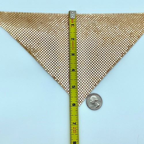 Silver & Gold Colored Mesh Link Chain Mail (FC11) - Picture 10 of 10