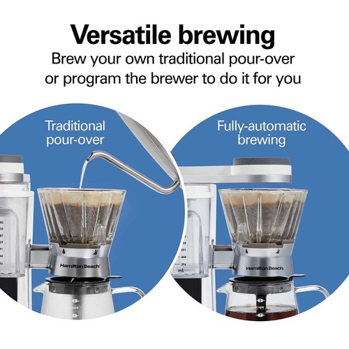 Hamilton Beach 8 Cup Convenient Craft Automatic or Manual Pour Over Coffee Brew - Picture 5 of 10