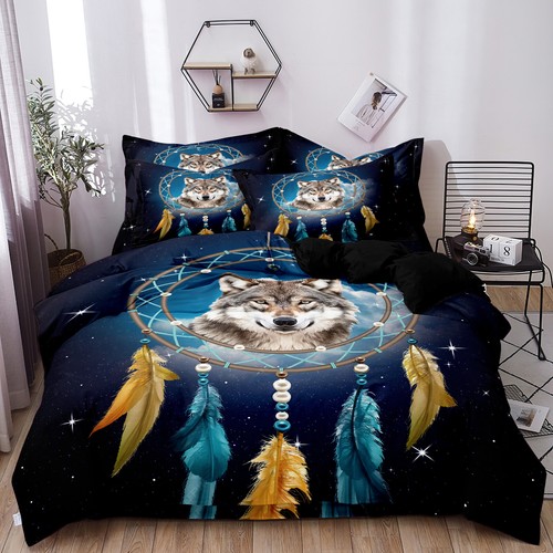 Bohemia Quilt Duvet Doona Cover Set Single Double Queen Super King Bed Christmas - Picture 148 of 206
