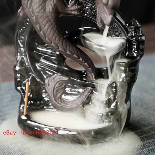 European Style Black Pterosaur Sandalwood Waterfall Reflux Aromatherapy Stove - Picture 4 of 5