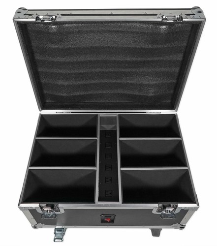 Rockville BEST PACK 60 (6) Black Battery Wash Lights+Wireless DMX+Charging Case - Picture 6 of 11