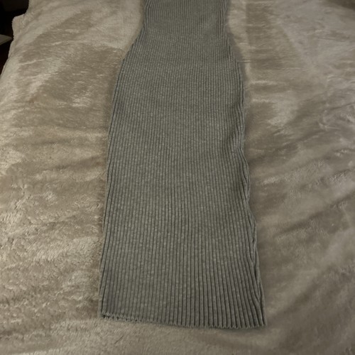 Cotton On Jordan Off The Shoulder Rib Dress Size M NWT Grey Marle - Picture 3 of 9