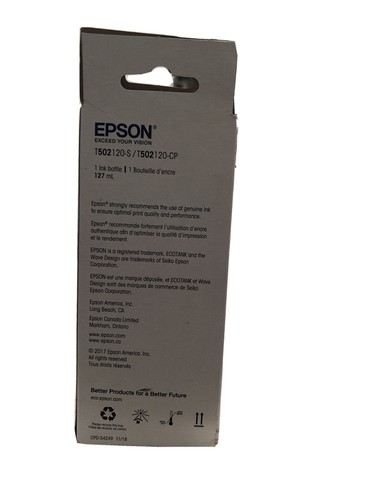 Epson 502 Black Eco Tank 127mL 10/2024 FABRYCZNIE NOWY - Zdjęcie 3 z 6