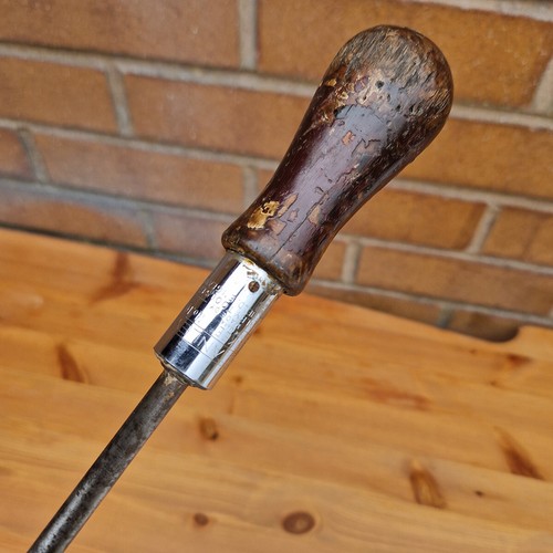 Vintage Stanley Yankee No 10A Ratchet Screwdriver Made In England Wooden Handle - Picture 12 of 12