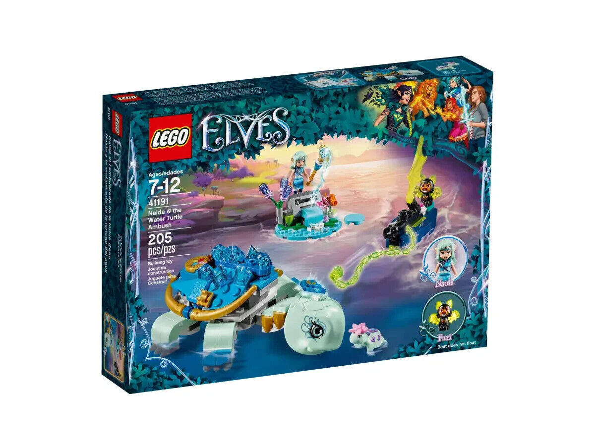 LEGO Elves 41191 Naida & the Water Turtle Ambush 205 Pieces New in Box Sealed