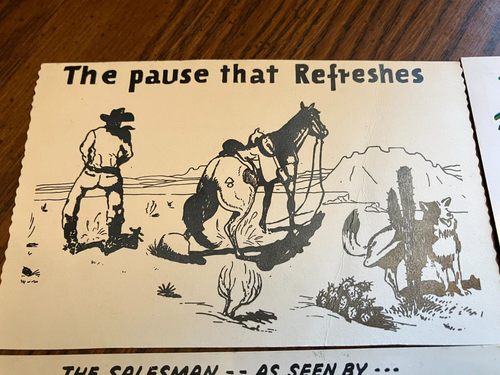 5 vintage post cards. Cartoon. Adult humor. 1957-58. 3 used with stamps. - Bild 6 von 7